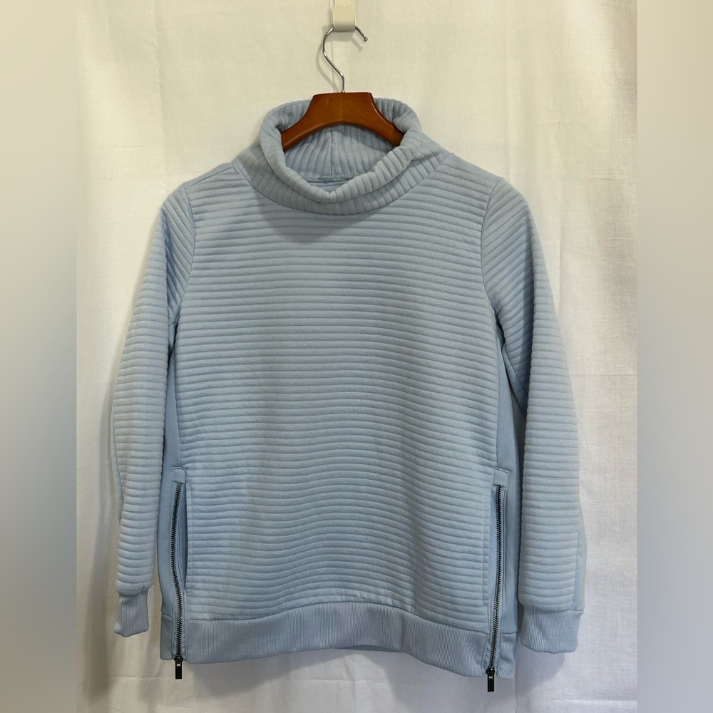 The Sweatshirt Project - Cozy Blue Turtleneck Sweater